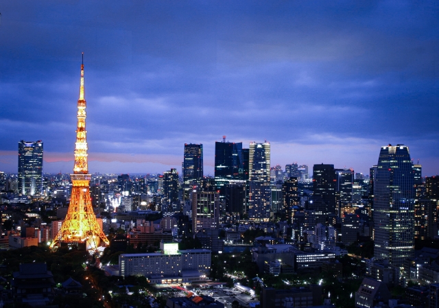 東京タワーが見える夜景